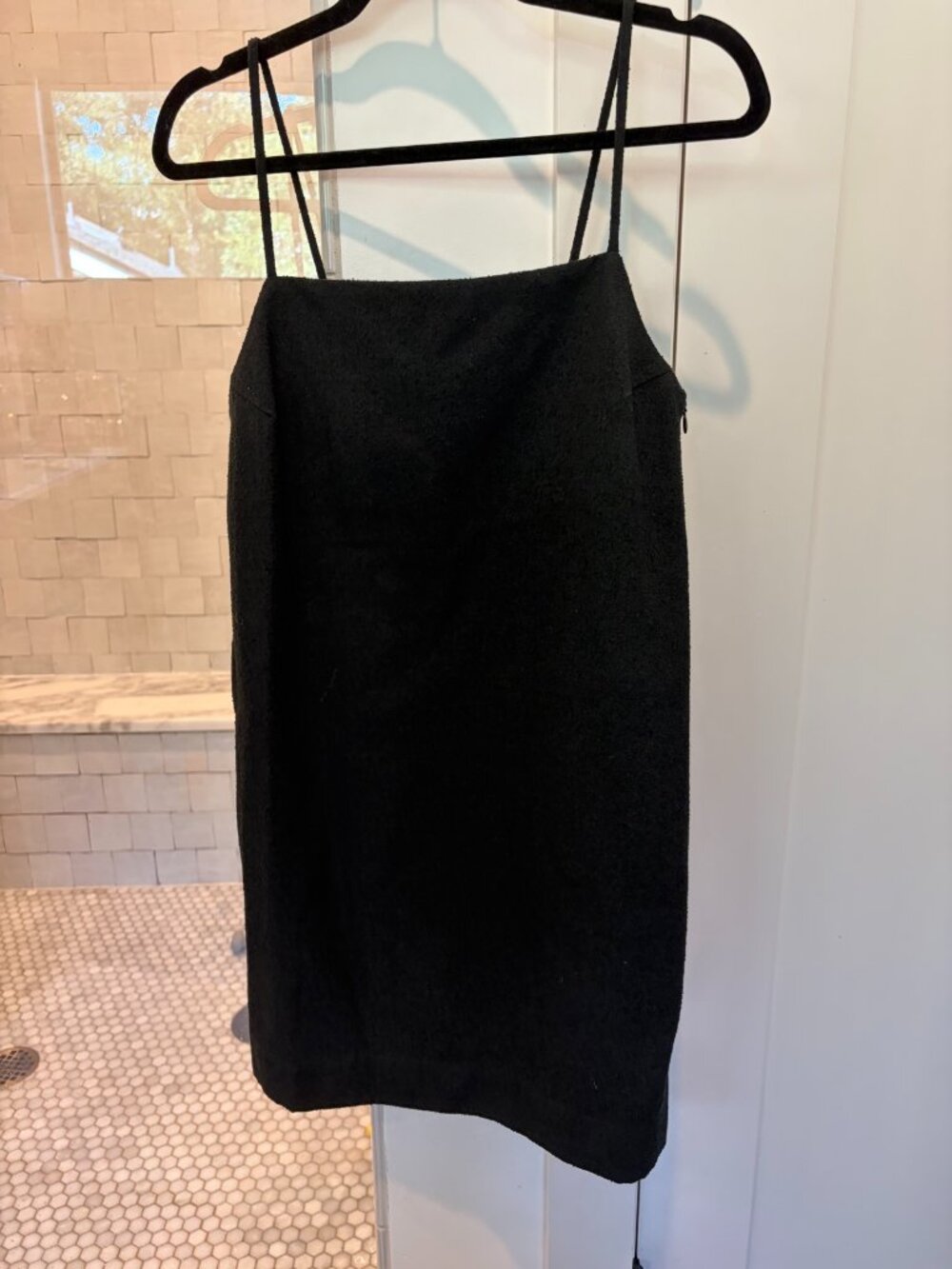 Samsoe Samsoe Laerke Dress 14456 Black Size S Textured Mini Slip Dress